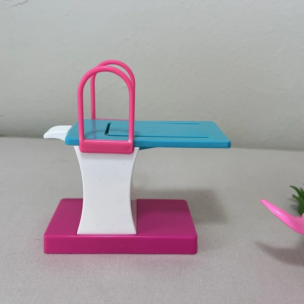 Mattel Barbie Dream Patio Table Diving Board Dolphins Flamingo w/ Pool